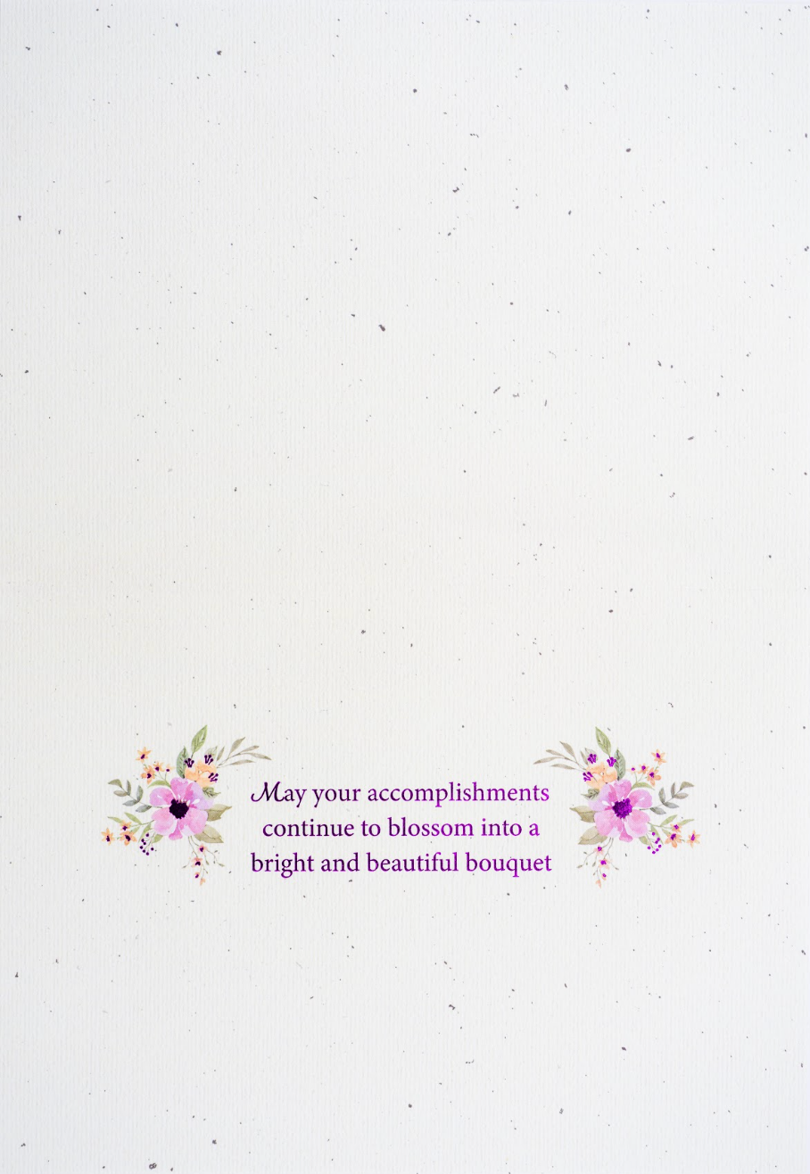 Floral Congrats Congratulations Card NEW