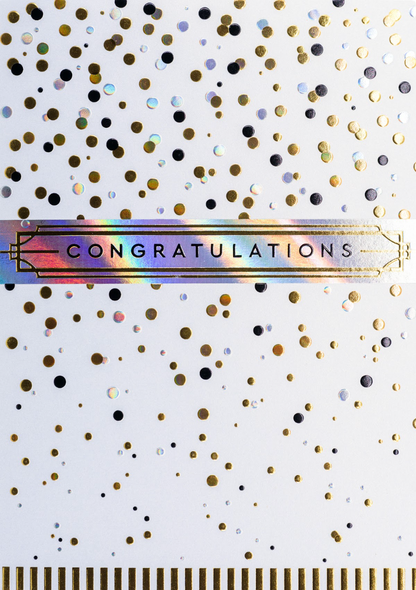 Dotted Confetti Congratulations Card NEW