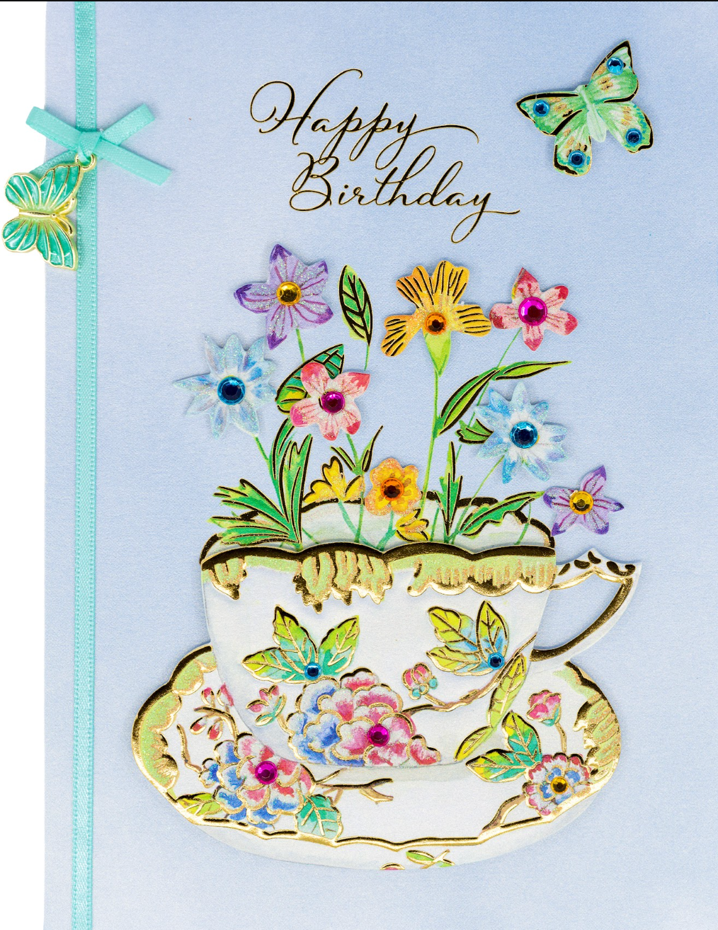 Flowering Teacup Birthday Card NEW