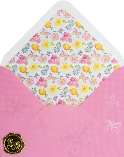Mom Floral Lettering Birthday Card NEW