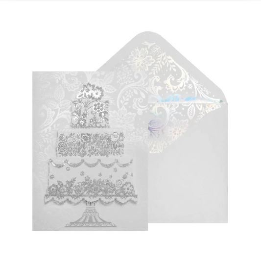 Oversize Elaborate Cake Wedding Card