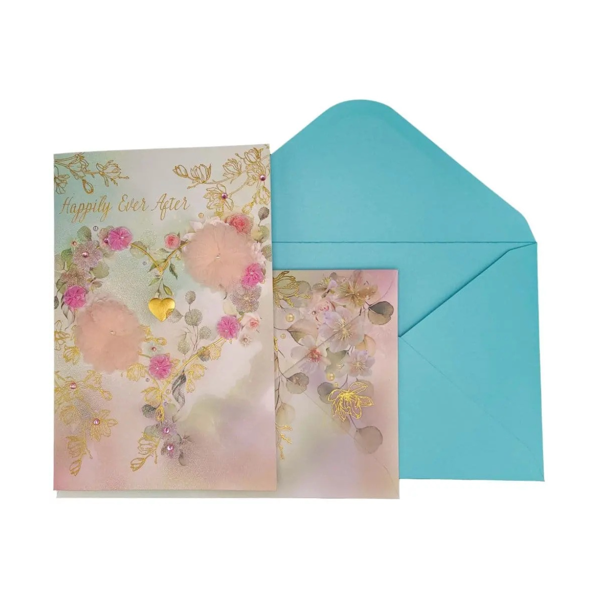 Heart Wreath Collector's Edition Wedding Card