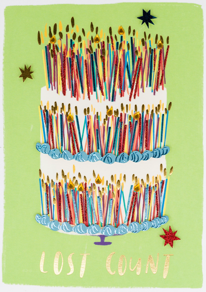Lost Count Cake Birthday Card NEW