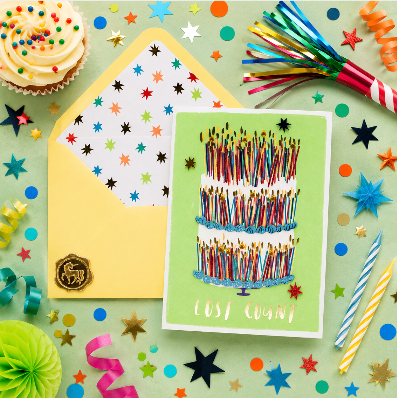 Lost Count Cake Birthday Card NEW