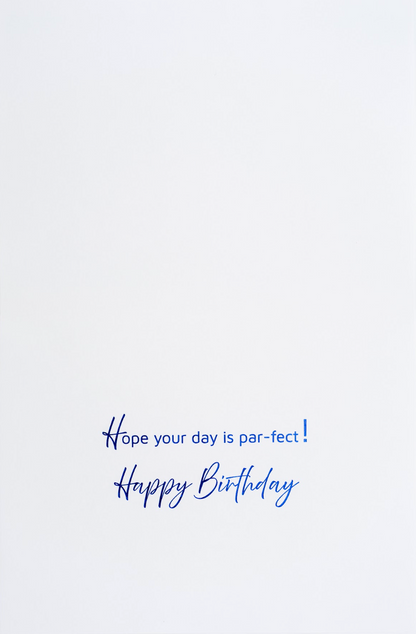 Quilled Golf Cart and Balloons Birthday Card NEW