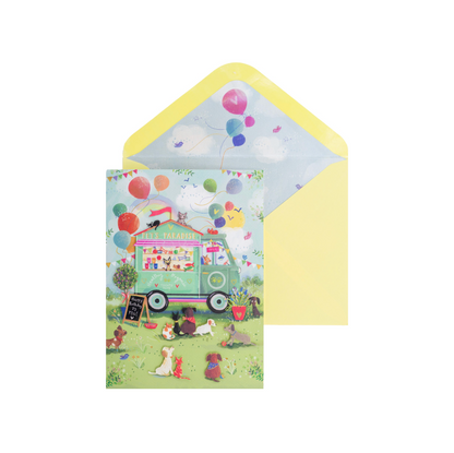 Pets Paradise Birthday Card NEW