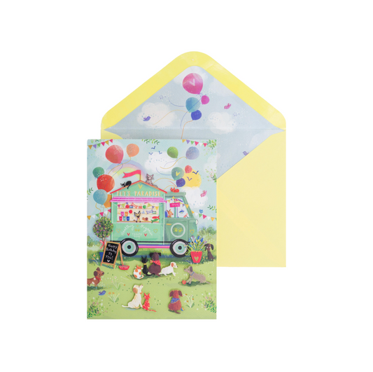 Pets Paradise Birthday Card NEW