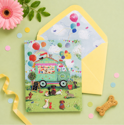 Pets Paradise Birthday Card NEW