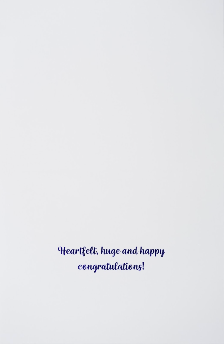 Quilled Congrats Lettering Congratulations Card