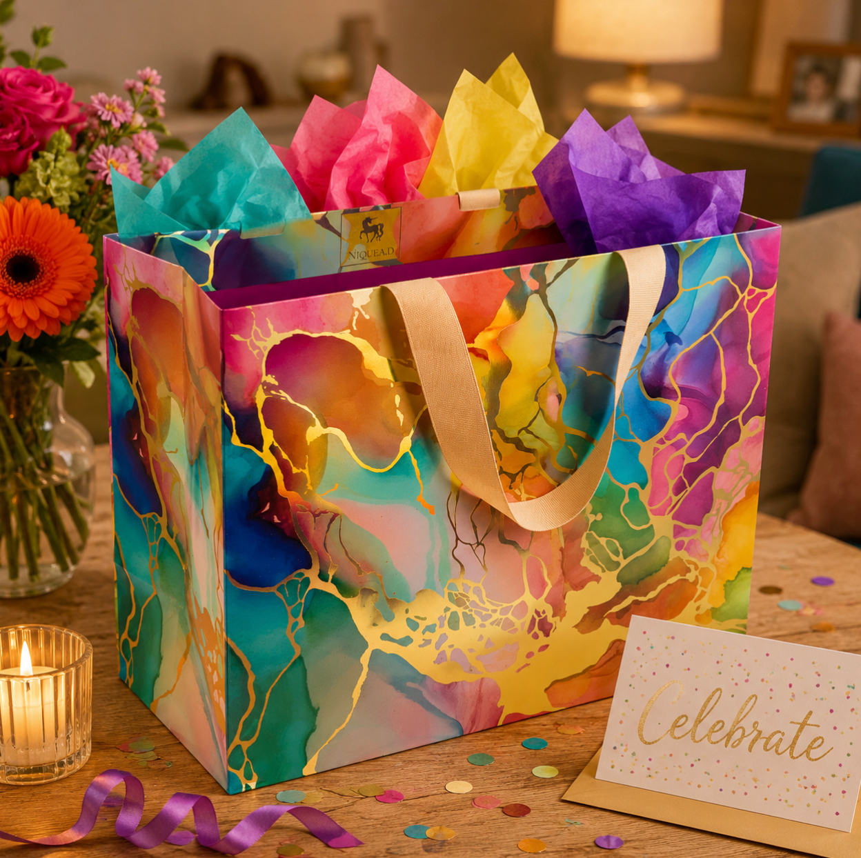Marble Radiance Large Gift Bag