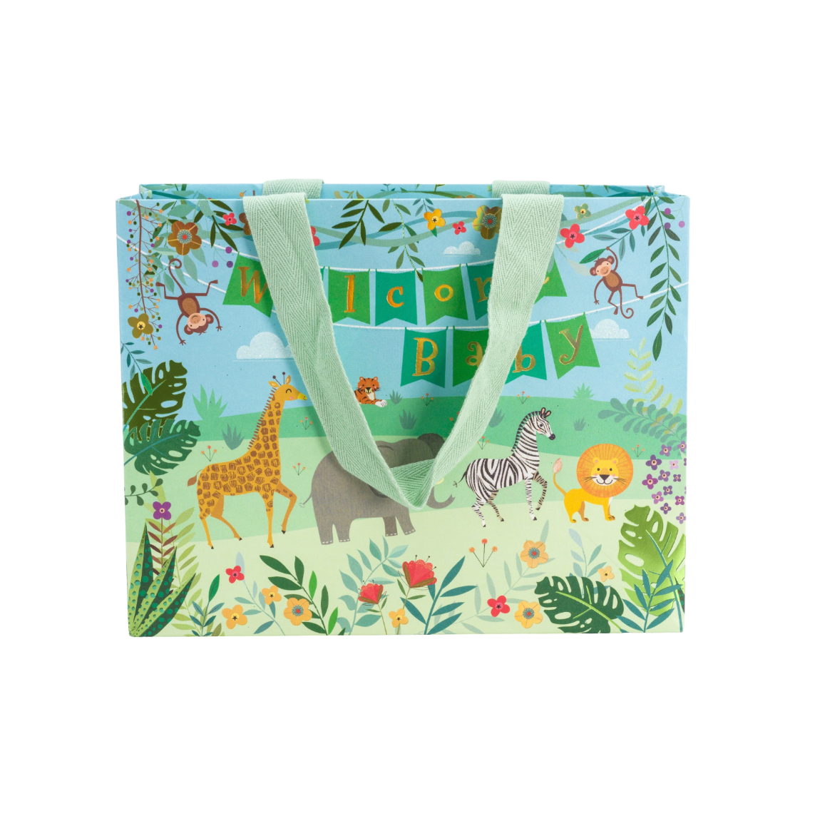 Jungle Baby Medium Horizontal Gift Bag