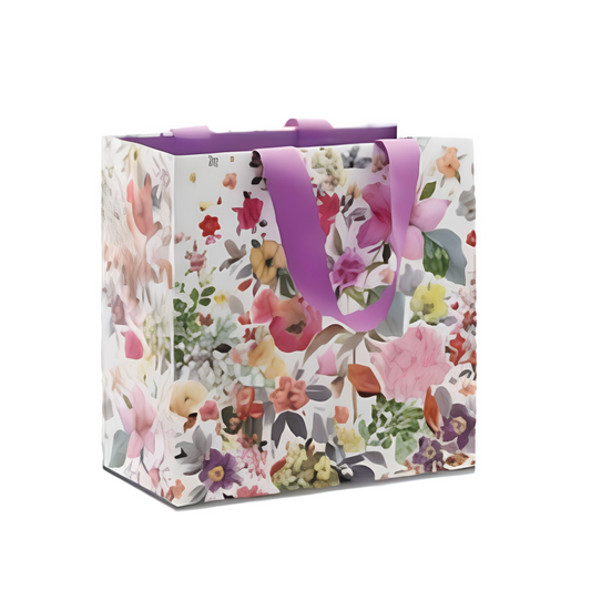 Flower Garden Medium Square Gift Bag