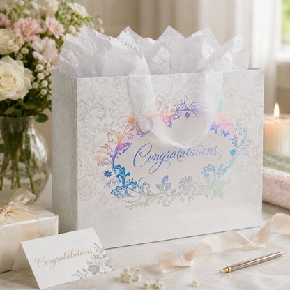 Elegant Bliss Large Horizontal Gift Bag