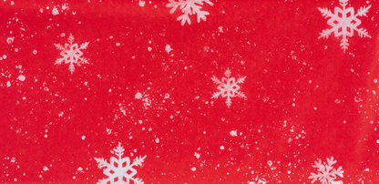 Red Snowflake Tissue