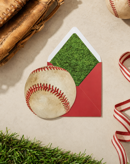 Die Cut Baseball Birthday Card