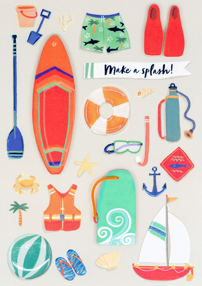 Surf's Up Birthday Card