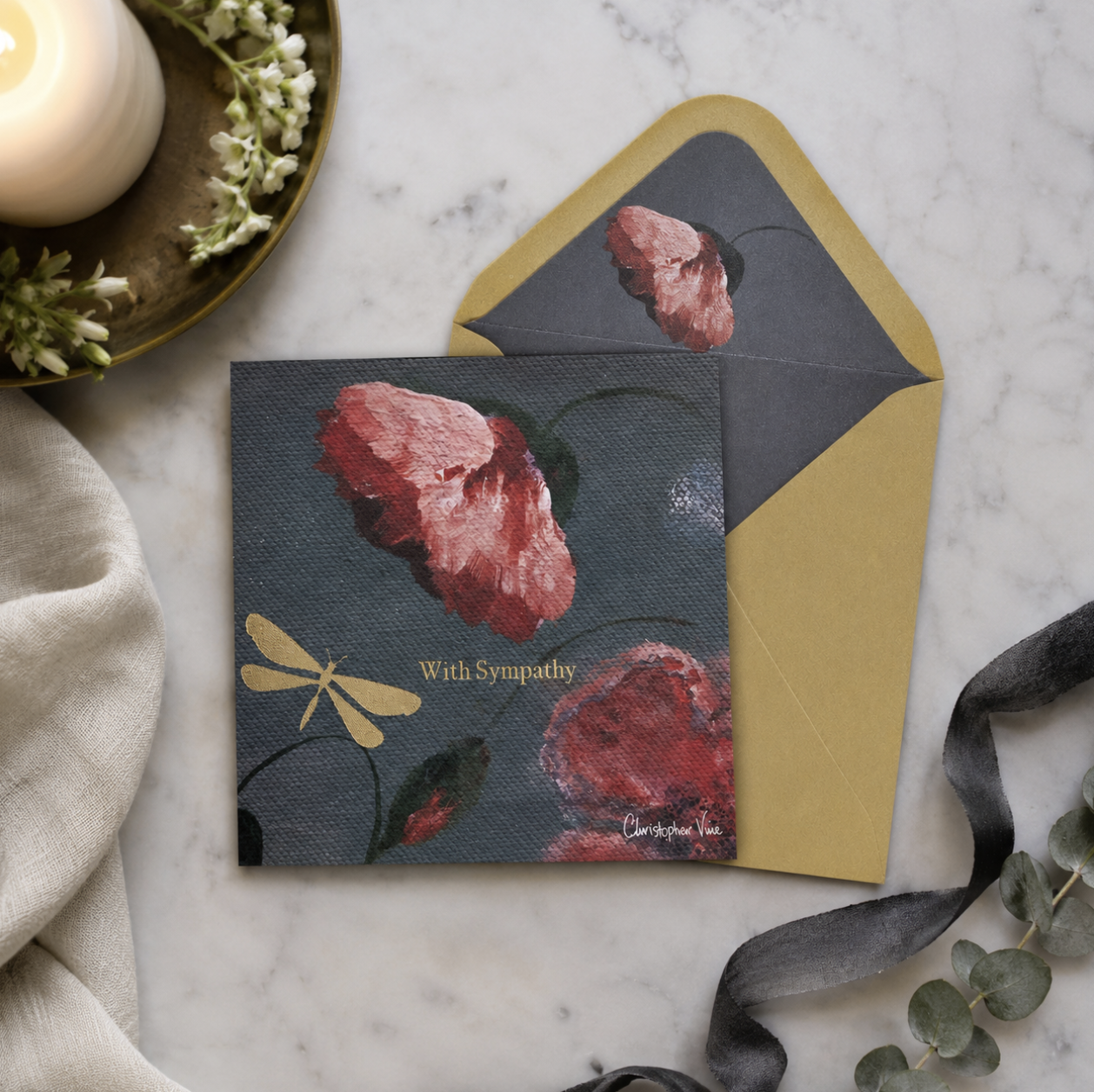 Pink Blossom Sympathy Card