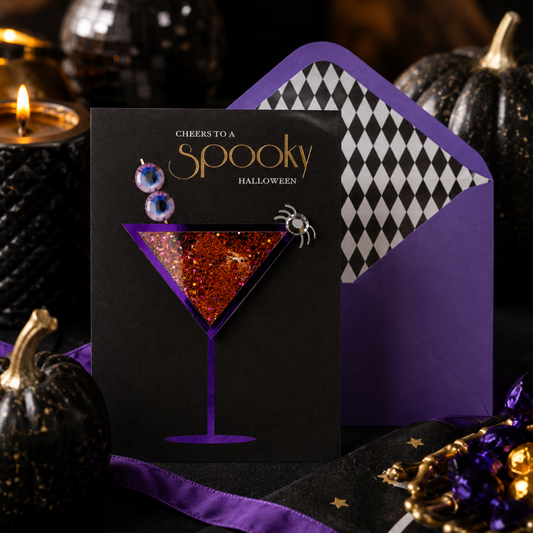 Spooky Cocktail Halloween Card