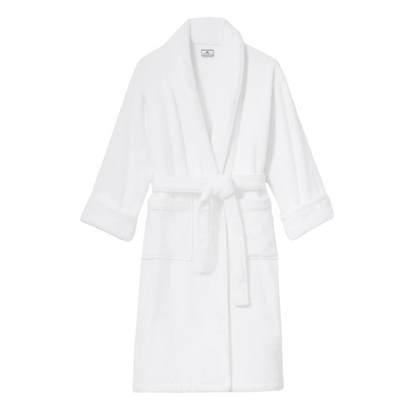 Unisex Luxe Terry Robe in White