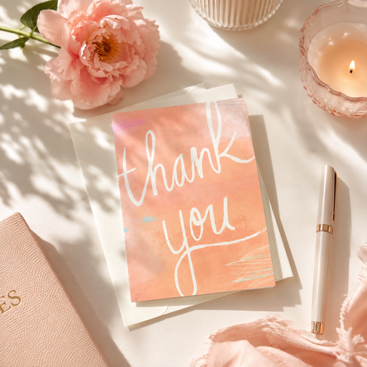 Script Thank You Card