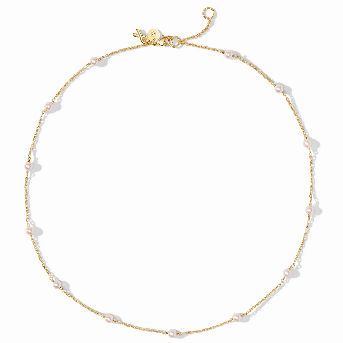The Pink Delicate Station Necklace