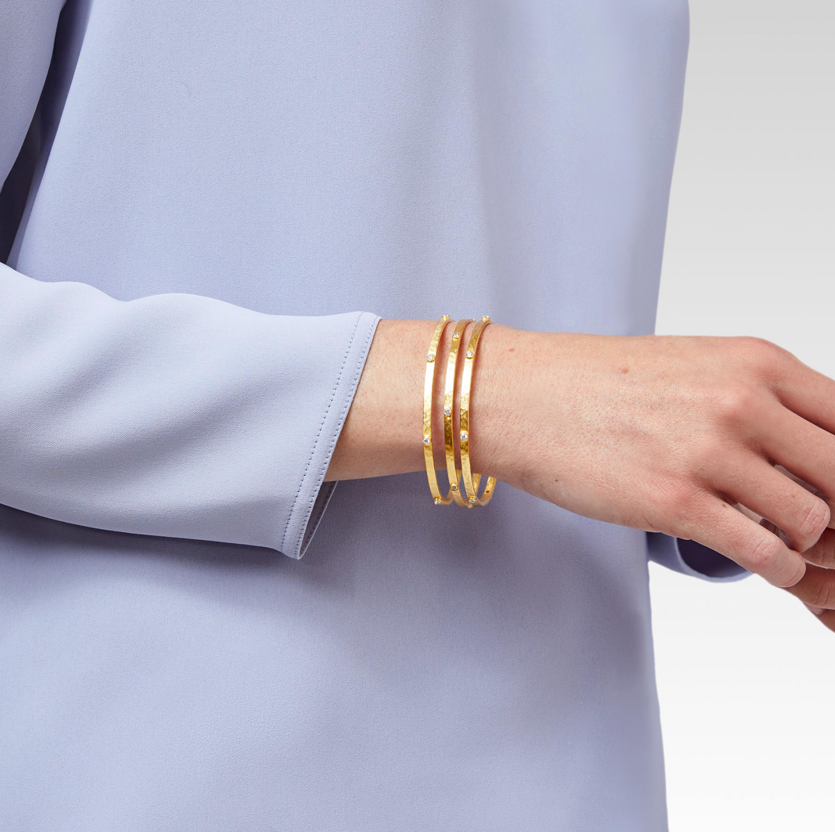 Crescent Stone Bangle