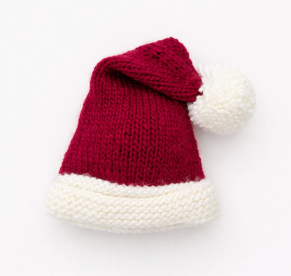 Santa Crimson Stocking Hat For Baby Kids & Adult