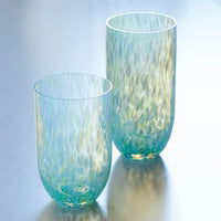 Sip Sip Pacific Blue Confetti Drinking Glass