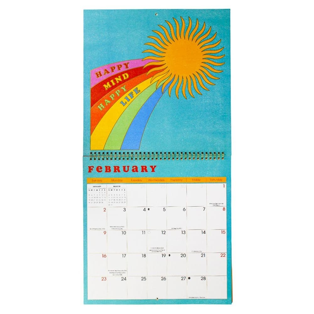 Sunshine Affirmations 2025 Wall Calendar