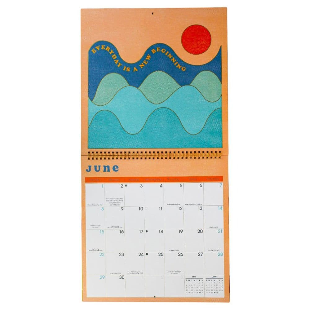 Sunshine Affirmations 2025 Wall Calendar