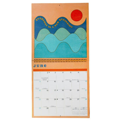 Sunshine Affirmations 2025 Wall Calendar