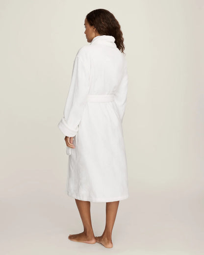 Unisex Luxe Terry Robe in White