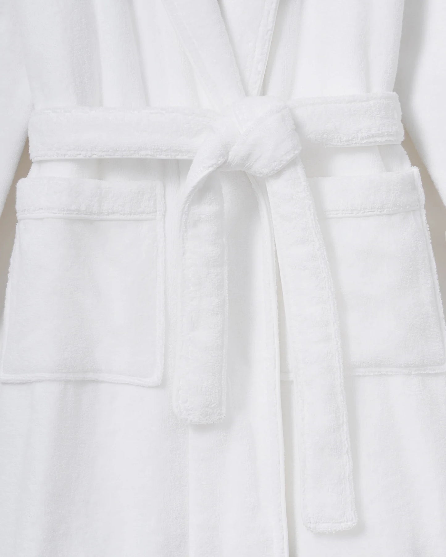 Unisex Luxe Terry Robe in White