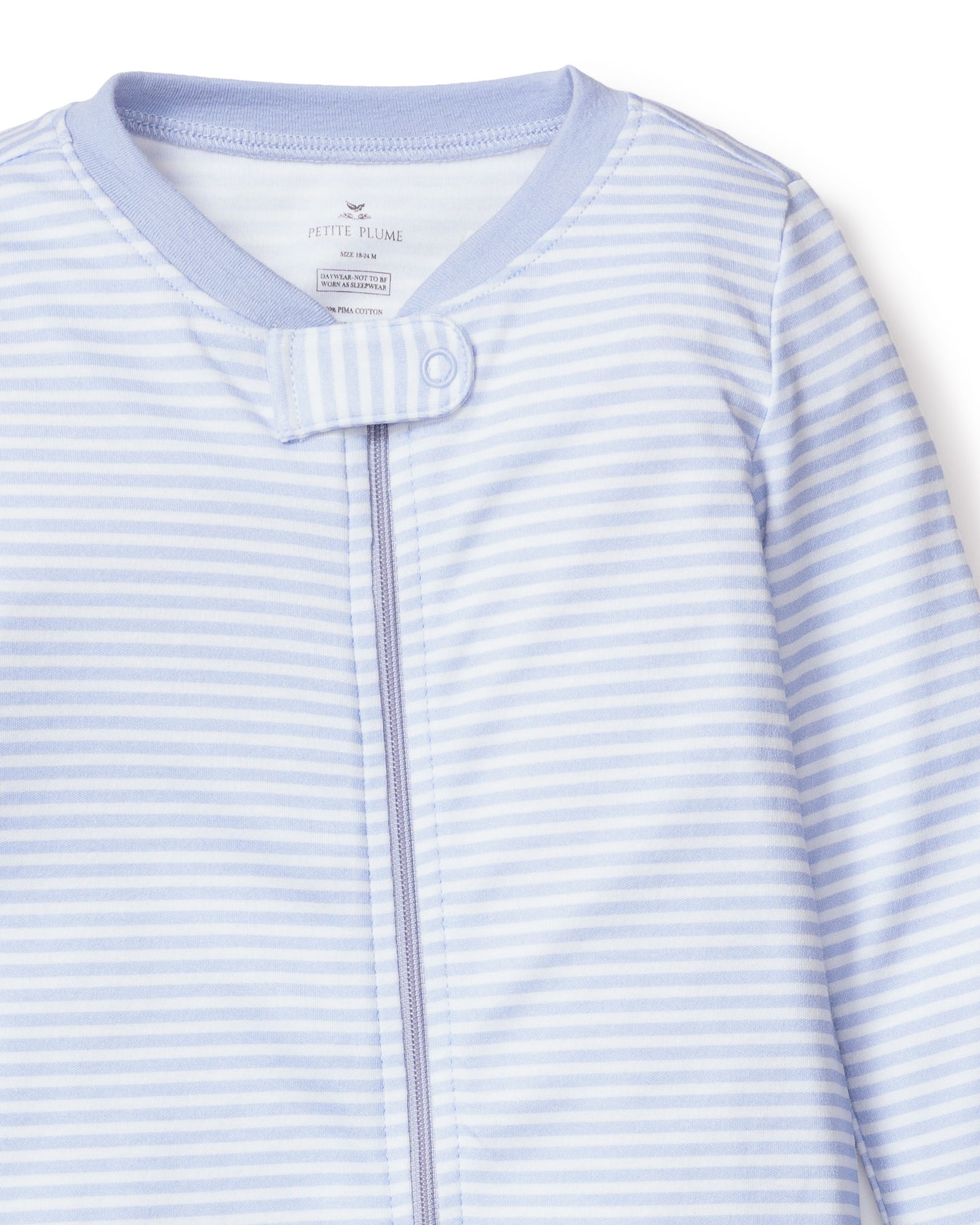 Baby's Pima Snug Fit in Blue Stripes