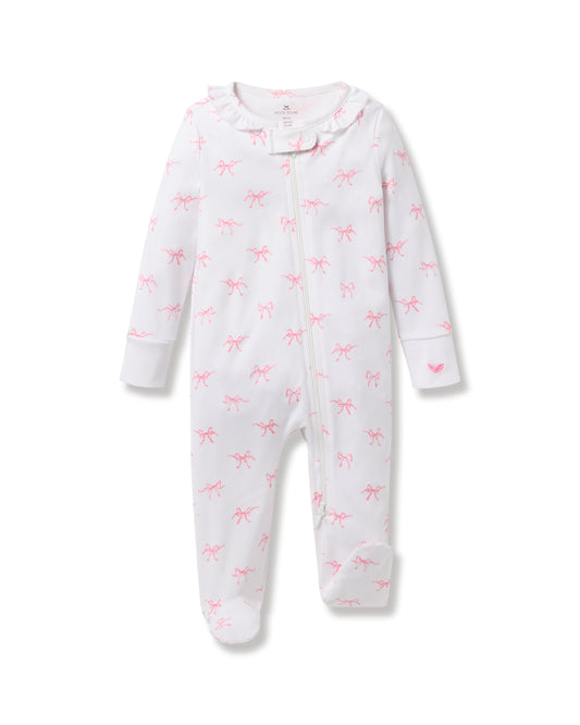 Baby's Pima Snug Fit Romper in Blushing Bows
