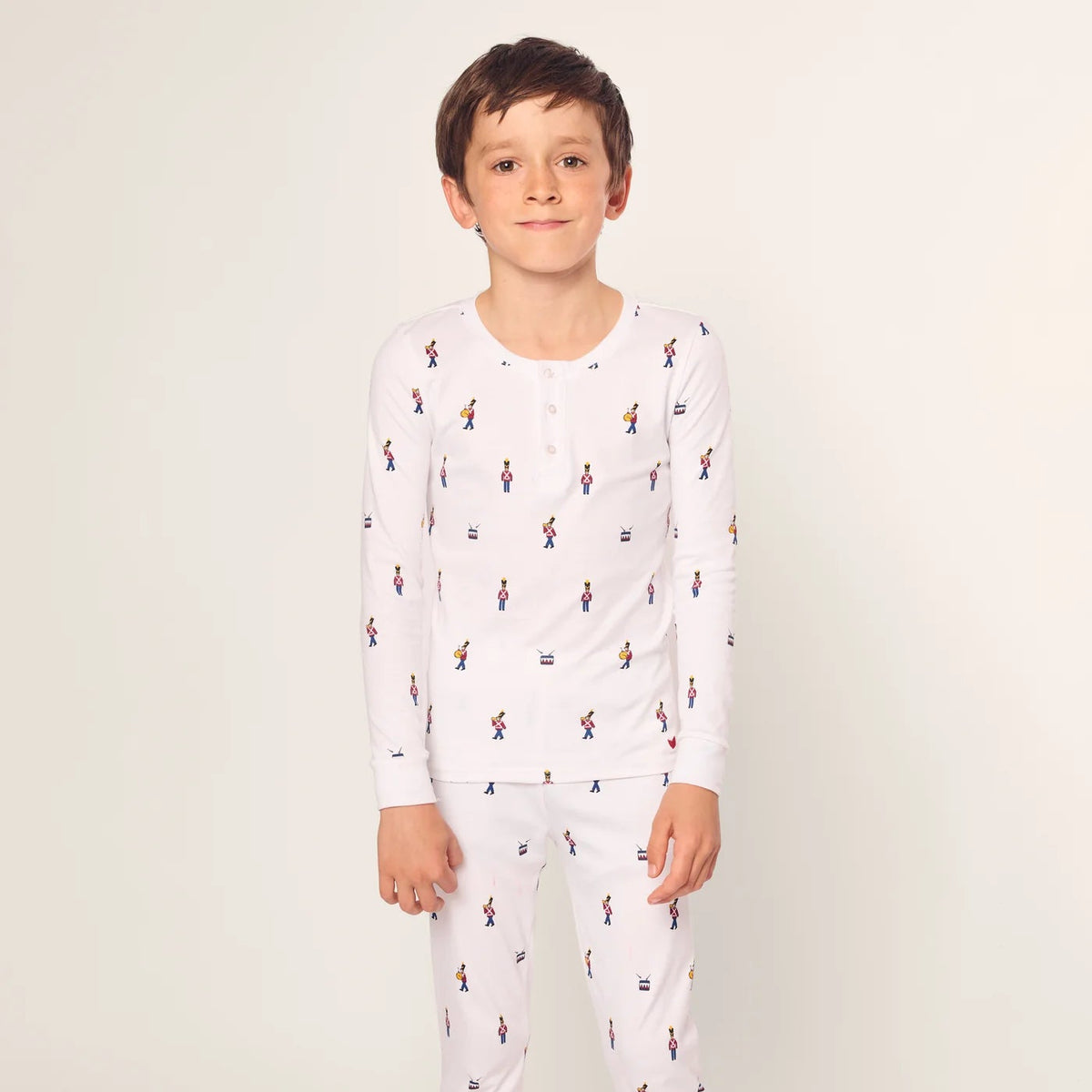 Kid's Pima Snug Fit Pajama Set in Toy Soldier