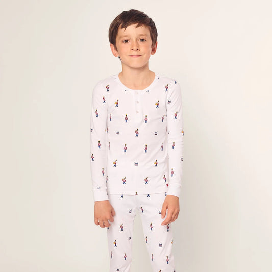 Kid's Pima Snug Fit Pajama Set in Toy Soldier