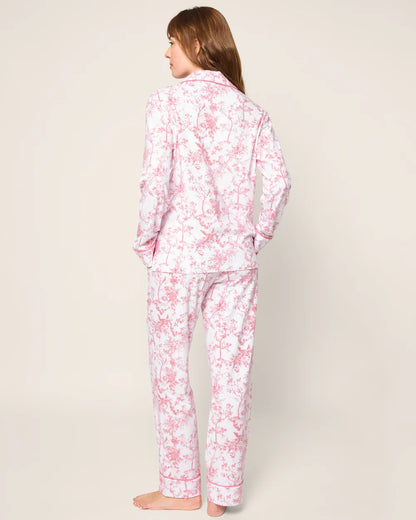 Women's Pima Pajama in Pink Timeless Toile