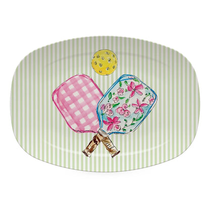 Pickleball Double Paddle Platter