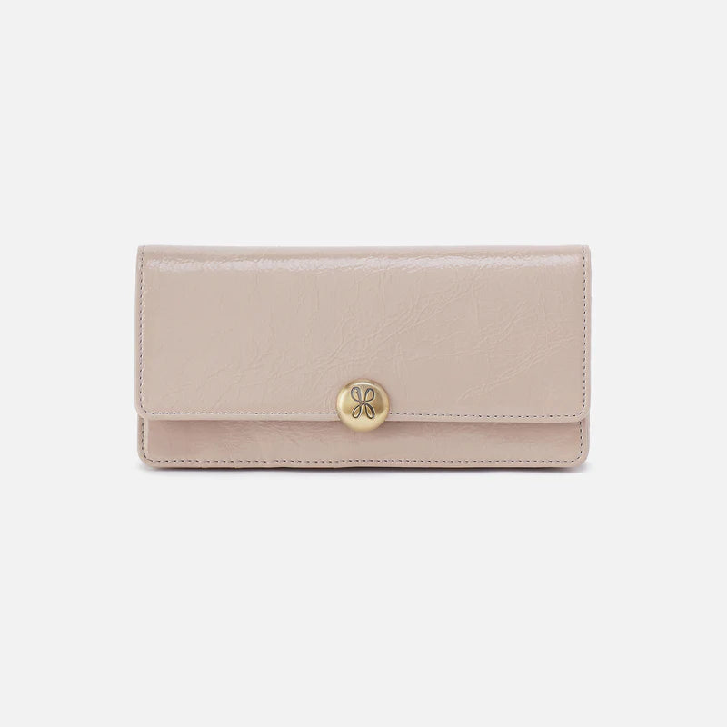 Hutton Large Wallet Stone Gloss