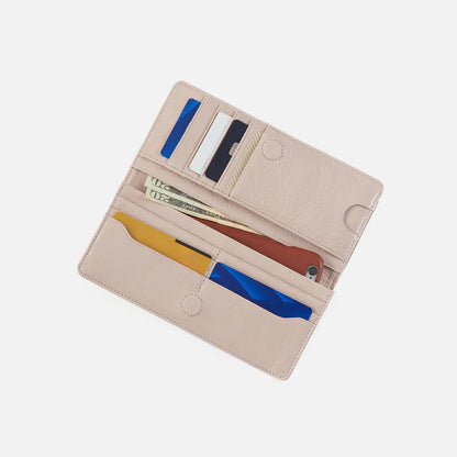 Hutton Large Wallet Stone Gloss