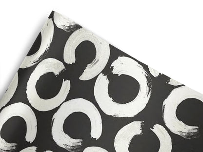 Black and White Semi Circle Wrap