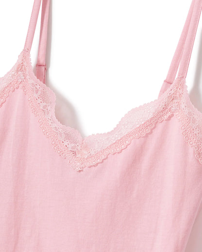 Women's Lightweight Pima Cami Short Set in Pink