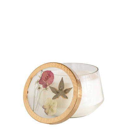 Red Currant and Cranberry Large Pressed Floral Candle