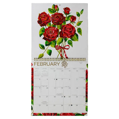 Bouquets Wall 2025 Wall Calendar