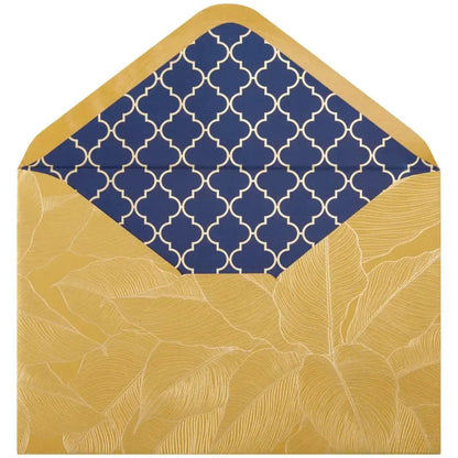 Stylized Floral on Indigo Collector's Edition Sympathy Card
