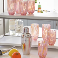 Sip Sip Apricot Splash Drinking Glass