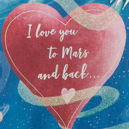 To Mars and Back Valentine's Day Card