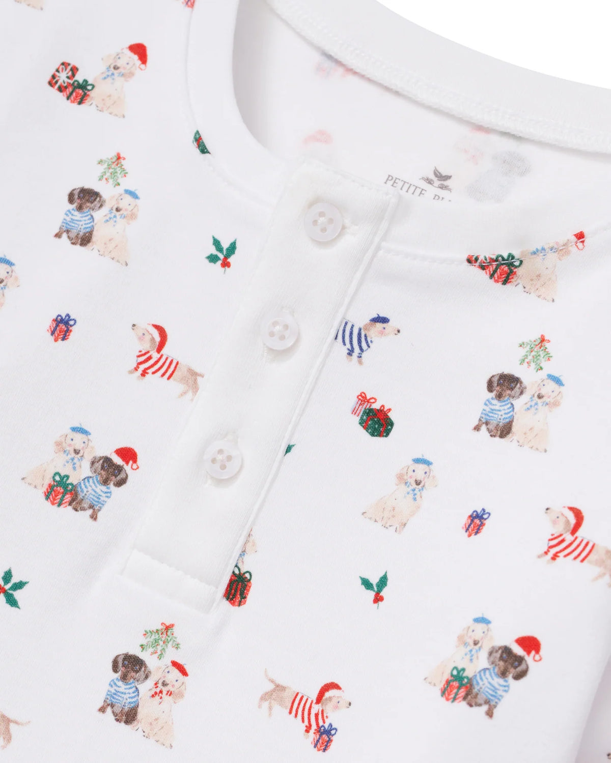 Kid's Snug Fit Pajama Set in Woof de Noel