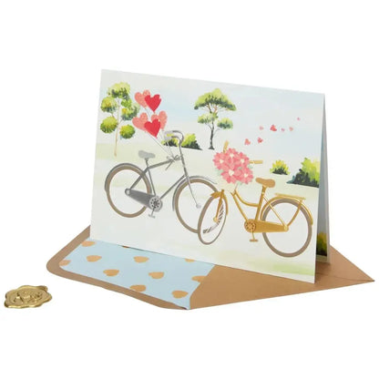 Two Bicycles Valentine's Day Card